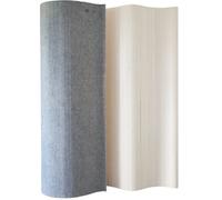 Homestyle4u Paravent bambou gris - 5 panneaux
