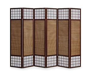 Homestyle4u Paravent bois intérieur - Beige