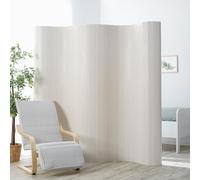 Homestyle4u Paravent en bambou 200 x 250 cm Blanc
