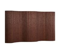Homestyle4u Paravent en bambou 145 x 250 cm (H x l) - Marron foncé - Pliable - Brise-vue - Paroi espagnole pour salon, chambre à coucher, bureau - Forme ondulée enroulable - Article 3138