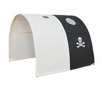 Homestyle4u Tunnel pour Enfant Lit Design, Bois, Bois Dense, Noir, 100 x 90 x 70 cm