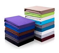 Hometex Premium Textiles Drap-Housse Topper Drap-Housse jusqu'à 10 cm de Hauteur de Barre | Drap pour lit de sommier Topper | 100% Coton ÖKO-TEX Standard | Anthracite 140-160 x 200 cm