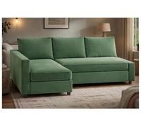 HomeTown Market Friheten Housse Canapé Compatible with IKEA Friheten Sofa Cover. Housses de canapé Uniquement. Pas Un CANAPÉ (Velours Vert Droit Plus Long)
