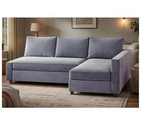 HomeTown Market Friheten Housse Canapé Compatible with IKEA Friheten Sofa Cover. Housses de canapé Uniquement. Pas Un CANAPÉ (Velours Gris Gauche Longue)