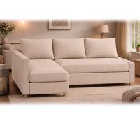 HomeTown Market Friheten Housse Canapé Compatible with IKEA Friheten Sofa Cover. Housses de canapé Uniquement. Pas Un CANAPÉ (Polyester Beige Droit Plus Long)