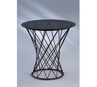 HomeTrends4You Laura Table d'appoint en métal Noir 50 x 50 x 50 cm