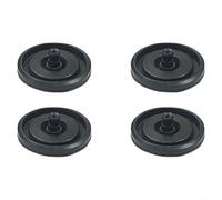 HomeVortex 83143 Lot de 2 joints de membrane en caoutchouc pour valve de remplissage de toilettes, compatible avec Fluidmaster 242/400/747, pièce de rechange noire de haute qualité pour réparation de