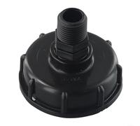 HomeVortex Adaptateur de conteneur IBC S60 x 6 avec bouchon à filetage externe, couvercle de 2,5 cm pour réservoir d'eau, raccord de sortie en plastique avec joint amélioré pour irrigation de jardin