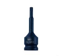 HomeVortex Adaptateur de douille 1/2", manchon d'extension CR-MO 12 points de 3" pour boulons hexagonaux M5-M19, compatible avec clé électrique et cliquet pour réparation automobile et (M6)