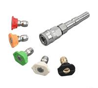 HomeVortex Adaptateur de nettoyeur haute pression 6,35 mm en acier inoxydable, kit de buse à connexion rapide, pour Nilfisk KEW pour un nettoyage efficace et une installation facile