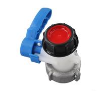 HomeVortex Adaptateur IBC pour vanne d'arrêt de 75 mm, pour réservoir d'eau, construction en polyéthylène haute densité, avec écrou de raccordement en aluminium, contrôle du débit anti-fuite, pour