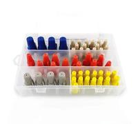 HomeVortex Assortiment de 50 connecteurs à écrou en spirale, fil isolé en polypropylène, pour sertissage électrique sécurisé, bornes à visser compatibles HP11-HP17