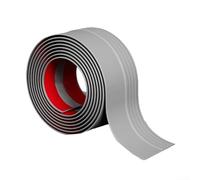 HomeVortex Bande de transition de sol grise 5 cm x 2 m en PVC, pour moquette stratifiée, carrelage, profil de seuil résistant à l'usure, pour portes, facile à décoller et (gris, lot de 1 m)
