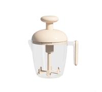 HomeVortex Batteur à œufs manuel avec filtre intégré, fouet semi-automatique pour mélanger et verser, mélangeur manuel ergonomique pour gâteau, blanc (blanc/1 pièce)