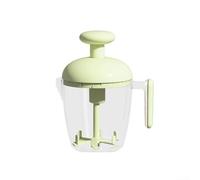 HomeVortex Batteur à œufs manuel, fouet manuel semi-automatique avec filtre intégré, outil de cuisine ergonomique pour mélanger les œufs et la crème, ABS + PET, blanc (vert/1 pièce)