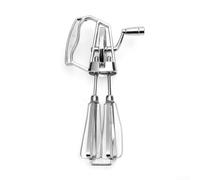 HomeVortex Batteur manuel à main en acier inoxydable pour la cuisson, la pâte, la crème et la sauce, outil de cuisine non électrique réglable, grand 31 cm (petit)