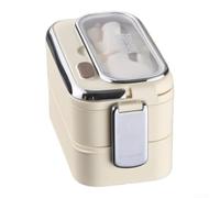 HomeVortex Boîte à déjeuner isotherme à double couche pour garder les | Joint anti-fuite, isolation à double paroi, garde chaud/froid, couverts inclus, poignée robuste