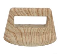 HomeVortex Bouton de couvercle de casserole résistant à la chaleur, poignée grain de bois, avec écrou en acier inoxydable, remplacement ergonomique, pour batterie de cuisine de 0,5 à 1,2 cm de