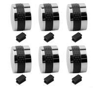 HomeVortex Boutons de Contrôle pour gril à pour gaz 2.25" Universels Boutons(6pcs)