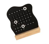 HomeVortex Calendrier de bureau moderne et minimaliste en bois, ABS élégant et bois pour décoration de bureau à domicile, compact 17 x 15 cm, idée créative en crème ou noir