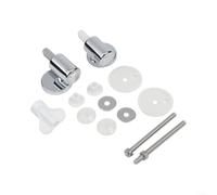 HomeVortex Charnières de siège de toilette en alliage de zinc - Kit de réparation pour la plupart des toilettes - En bois et résine MDF - Montage rapide - Réglable - Pour salle de bain, hôtel