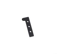 HomeVortex Charnières rotatives en acier inoxydable, pivot dissimulé à 180°, pour portes d'armoire, connecteur invisible, silencieux, robuste, noir (S)