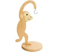 HomeVortex Cintre banane en forme de singe HomeVortex en bois | Étagère à fruits pour comptoir de cuisine, présentoir rustique, organiseur compact pour salle à manger et espace de vie