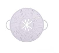 HomeVortex Couvercle anti-déversement en silicone, avec grille d'aération pour vapeur, 34 x 28 cm et déflecteur d'huile, pour la cuisine, passe au lave-vaisselle, insert vapeur et support de casserole
