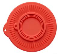 HomeVortex Couvercle de bol mélangeur en silicone, couvercle anti-éclaboussures pour bols de 4,5 à 5 litres, design pliable pour protéger la pâte et le rangement, passe au lave-vaisselle, noir (B)