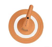HomeVortex Couvercle de casserole, avec fumée pour grille d'aération anti-fuite, en silicone résistant à la chaleur et bord en acier inoxydable, pour batterie de cuisine de 20 à 35,6 cm, réduit et
