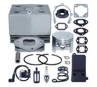 HomeVortex Cylindre de 46 mm, pour kit PISTON pour BR320 BR340 BR380 BR400 BR420, SR340 SR400 SR420 pour souffleur à feuilles avec bobine d'allumage, filtre d'allumage