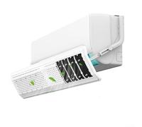 HomeVortex Déflecteur de climatisation réglable, avec filtre, sans perçage, déflecteur de vent, pour unités AC murales, redirecteur de flux d'air anti-soufflage direct, pour chambre à coucher, chambre