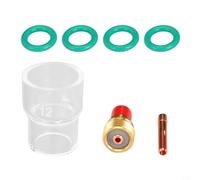 HomeVortex Ensemble de pointes d'électrode plasma et buse de 1,1 mm pour 700p, IPT40, IPT60, compatible avec 62204, Longevity 42i, 62i, kit de consommables en alliage de laiton