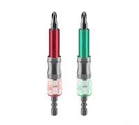 HomeVortex Ensemble d'extension de tournevis à douille 3 en 1, avec connexion rapide, porte-embout magnétique, pour assemblage de meubles, tige de 6,35 mm, outil de manchon en alliage d'aluminium, 110