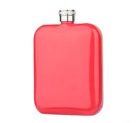 HomeVortex Flasque en acier inoxydable de 180 ml avec couvercle à visser anti-fuite pour whisky ou liqueur, format de poche compact pour homme, camping, randonnée ou événements sociaux, design