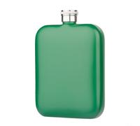 HomeVortex Flasque en acier inoxydable de 180 ml avec couvercle à visser pour homme et femme, whisky, liqueur, fêtes en plein air, vert