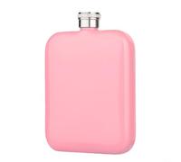 HomeVortex Flasque en acier inoxydable de 180 ml avec couvercle à visser pour homme et femme, whisky, liqueur, fêtes en plein air, vert (rose)