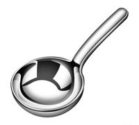 HomeVortex Grande cuillère à soupe en acier inoxydable 304, cuillère de service profonde, avec long manche, pour casserole chaude, riz, porridge, ustensile de cuisine épais et confortable, argenté