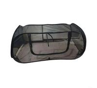 HomeVortex Housse de parterre de jardin pop-up - Protection des plantes en maille verte avec fenêtre enroulable - Barrière pour oiseaux et animaux - Abri pliable pour fleurs et légumes - Noir