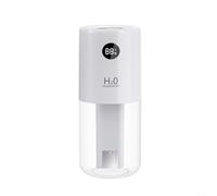 HomeVortex Humidificateur portable à double jet, avec réservoir de 320 ml, minuterie à affichage numérique, humidificateur d'air USB, pour bureau de voiture, modes de brume intermittents continus