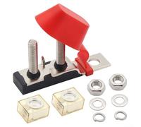 HomeVortex Kit de bloc de fusibles M8 30 A-300 A 58 V étanche ABS + boîte de distribution en cuivre, pour voiture, camping-car, bateau, protection de l'alimentation de la batterie (150 A)