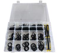HomeVortex Kit de joints toriques en caoutchouc de 1070 pièces, avec 4 outils d'extraction de joints, assortiment de tailles multiples, pour réparation automobile, plomberie et étanchéité industrielle