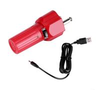 HomeVortex Kit de rôtisserie électrique 5 V rechargeable par USB pour barbecue - Pilote de canne à brochette compact et robuste 4,2 tr/min Outil de cuisine en plein air