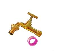 HomeVortex Kit d'eau horticole de 1,27 cm, buse en alliage de zinc, pour irrigation de jardin, lavage de voiture et connexion de machine à laver, pour adaptateur de robinet jaune, lot de 2