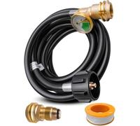 HomeVortex Kit Tuyau pour gaz Propane 12ft pour qcc1 avec Détendeur Kit(Set 2)