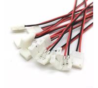 HomeVortex Lot de 10 connecteurs de bande LED à 2 broches de 10 mm, pour barre lumineuse SMD 5050 5630 couleur unique, câble de 15 cm, adaptateur sans soudure, pour carte PCB de 10 mm