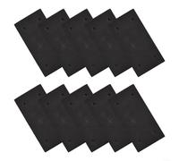 HomeVortex Lot de 10 tampons en mousse de rechange pour ponceuse, pour 4510 9035 9045, plaque de support standard, avec trous de poussière pour feuilles et rouleaux, accessoire de ponçage noir (9045)