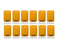 HomeVortex Lot de 12 supports muraux pour batterie DeWalt 12 V 20 V pour garage ou atelier Jaune