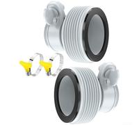 HomeVortex Lot de 2 adaptateurs de tuyau de piscine pour Intex de 3,2 à 3,8 cm Série B, accessoire de piscine en plastique robuste pour conversion de tuyau de filtre