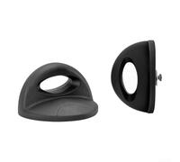 HomeVortex Lot de 2 boutons de rechange pour couvercles de casserole, poignées résistantes à la chaleur, pour poêle, bouilloire, couvercles d'ustensiles de cuisine, noir, 6,3 x 3,6 cm